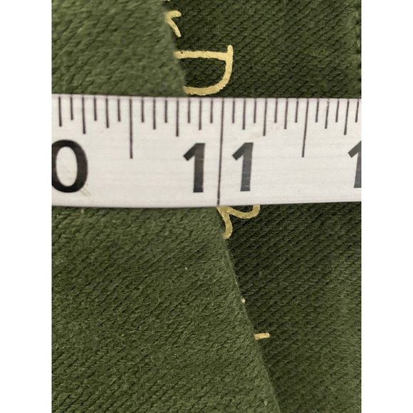 Belle By Kim Gravel Women’s Embroidered Jeans Cuffed Ankle Green Pants Size 12 - Picture 4 of 9